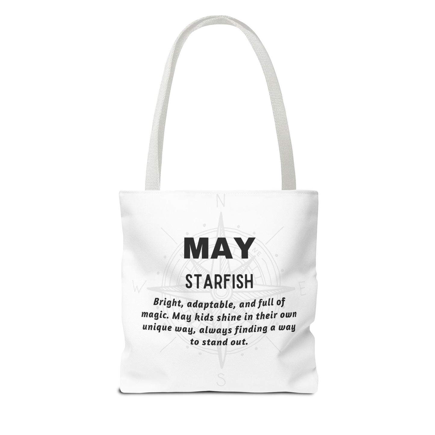 Kids Colorful May Starfish Birth Month Tote Bag