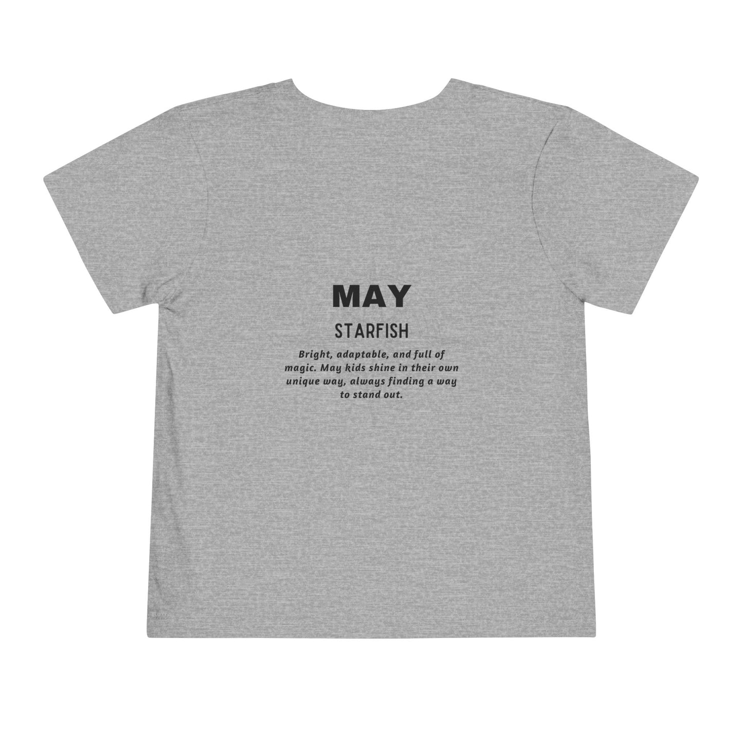May Starfish Toddler TShirt Kids Birth Month Beach Tee