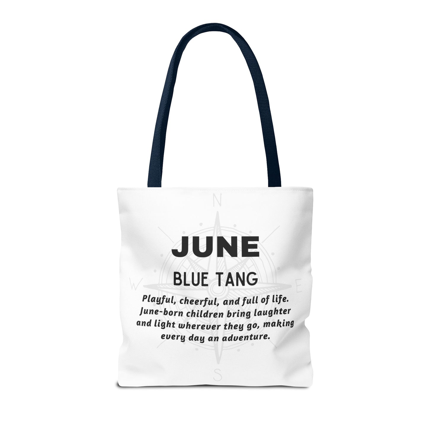 Kids Colorful June Blue Tang Birth Month Tote Bag