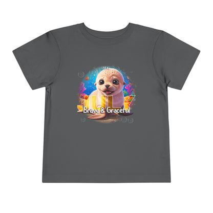 July Seal Toddler TShirt Kids Birth Month Ocean Animal Tee