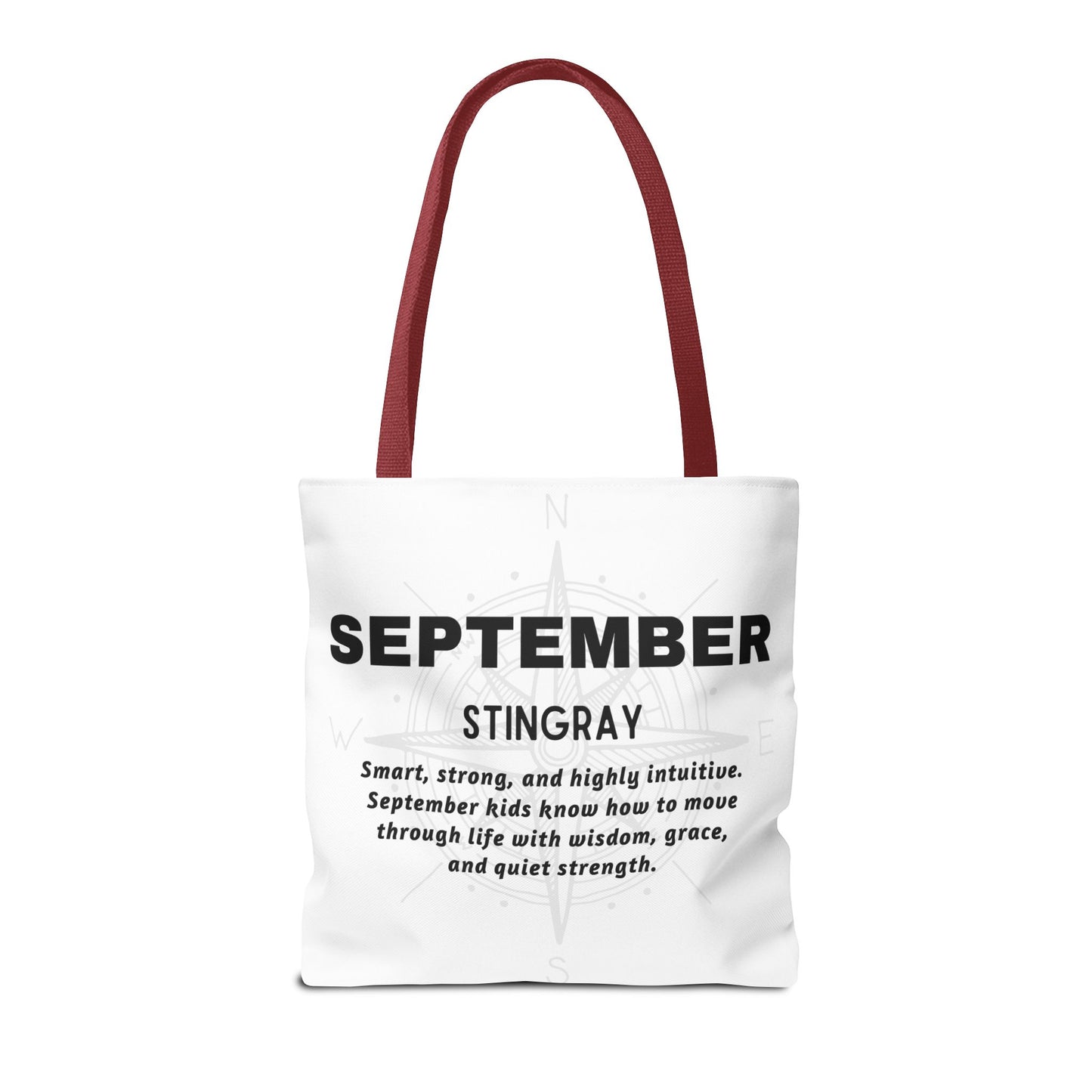 Kids Colorful September Stingray Birth Month Tote Bag
