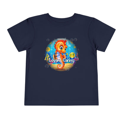 April Seahorse Toddler TShirt Kids Birth Month Ocean Tee