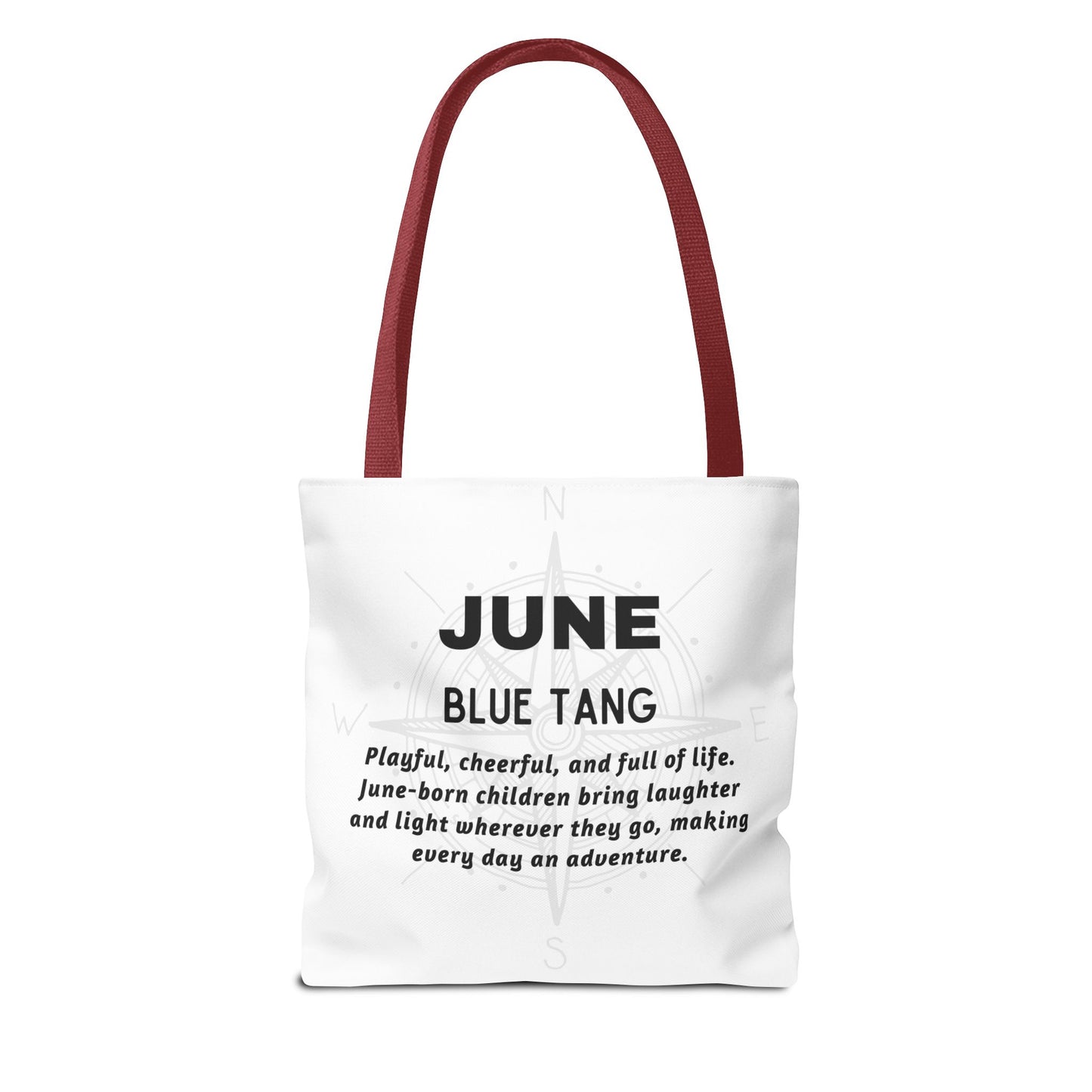 Kids Colorful June Blue Tang Birth Month Tote Bag