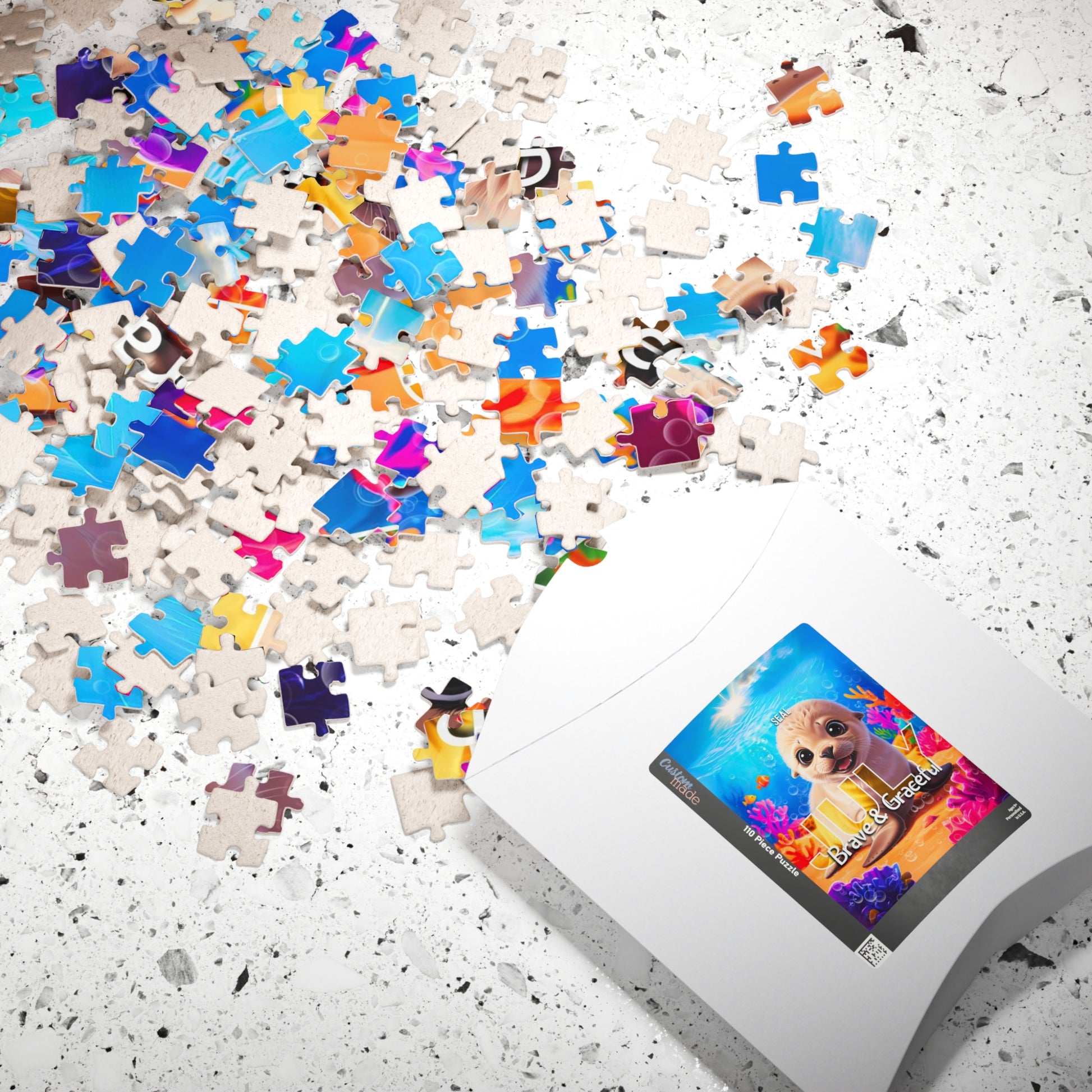 Custom Kids July Birth Month Seal Puzzle  