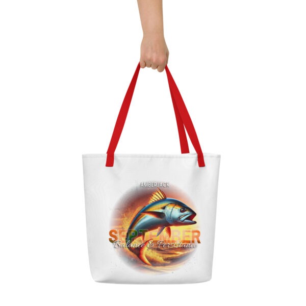 September Amberjack Birth Month Tote Bag Large w/Inside Pocket - Image 3