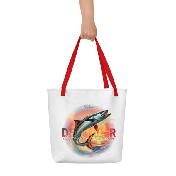 December Cobia Birth Month Tote Bag Large w/Inside Pocket - Image 3