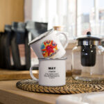 May Starfish Kids Sea Life Birth Month Enamel Camping Mug